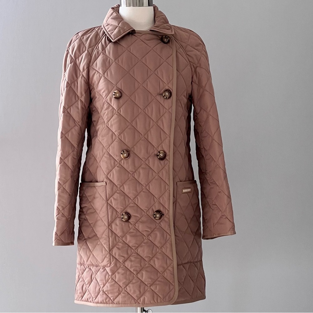 Burberry Diamond Quilted Coat in Camel - Picture 2 of 10
